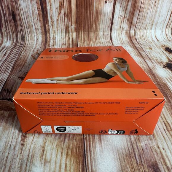 Thinx for All Size 2X Rhubarb Red Hi Waist Leakproof Period Underwear Panties - Picture 2 of 4